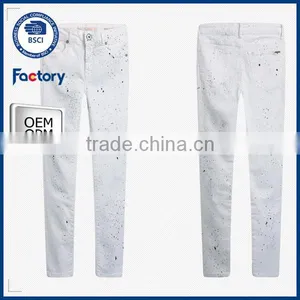 Sexy Girl White Spray-on Jeans Pants thumbnail-1