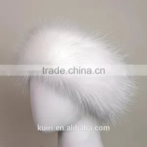 Winter Headwear Three Colors Headband Faux Fur Hat With Russian Style Fox Fur Cap Hats thumbnail-3