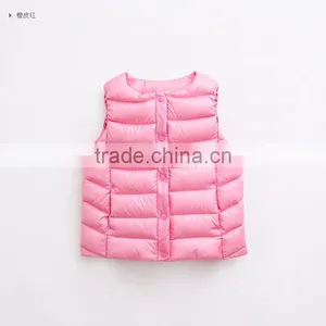 Factory Suppliers Children's Vests & Custom Fashion Girls Winter Padded Waistcoats thumbnail-2