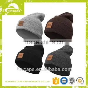 High Quality Wholesale Cheap Custom Knitted Beanies Hat Winter Hat thumbnail-3