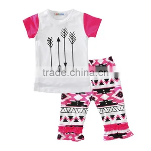 Wholesale 2 Pieces Ruffle Kids Clothes Sets thumbnail-1