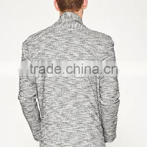 Mens Fashion Chunky Wool Heavy Knit Thick Cardigan Sweater From OEM Factory thumbnail-4