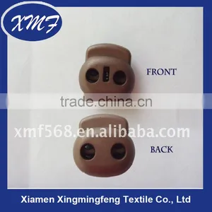 2 Holes Elastic Plastic Cord Lock thumbnail-1