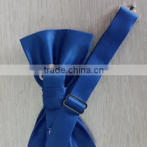 Wholesale Black Plain Silk Satin Cheap Bow Tie thumbnail-4