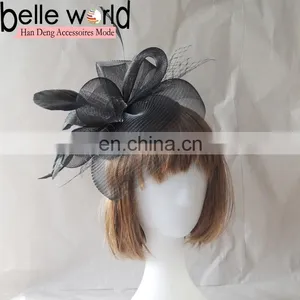 High Quality Wedding Black Fascinator Haiband for Women thumbnail-2