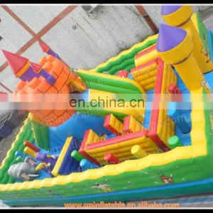 Inflatable Funcity, Inflatable Amusement Park, Combo Obstacle Course for Sale thumbnail-1