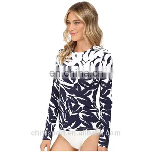 2017 OEM Sublimation Print Rash Guards ,blank, Long Sleeves Rashguards for Womens thumbnail-3