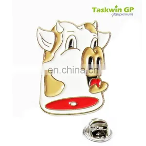 Custom Cheap Lapel Pins With Butterfly Clutch/Cartoon Pig Shape Funny Design Metal Pin thumbnail-1