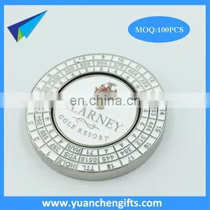 2017 Hot Selling 40mm Coin With Course Score Card Full Color Enamel thumbnail-6