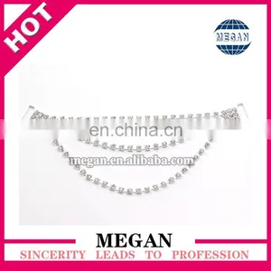 Silver Plated Rhinestone Connector for Women Bikini Swimsuit thumbnail-2