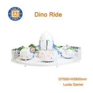 Zhongshan Amusement Equipment Outdoor Playground Kiddie Rides Fairground Self Control Plane 12 Seat Dinosaur Egg Rides thumbnail-1