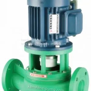 GDF Vertical Fluoropastic Liner Pipeline Centrifugal Chemical Transfer Pump thumbnail-3