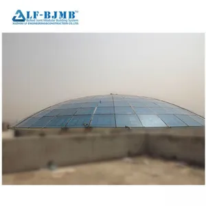 Light Steel Frame Modular Building Glass Dome Skylight Roof Construction Glass Atrium Roof thumbnail-1