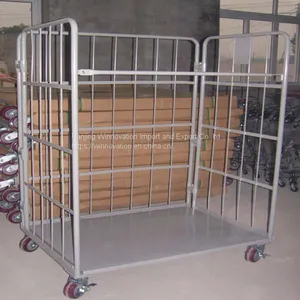 Logistic Storage Roll Cages Trolleys for Warehouse and Supermarket Transportation thumbnail-4
