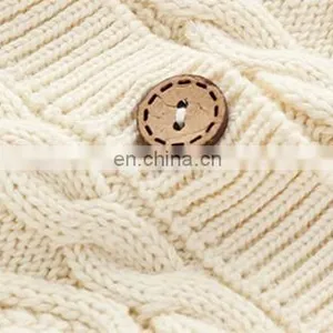 Long Sleeve Cotton Jumpsuit Plain Color Knit Baby Rompers thumbnail-6