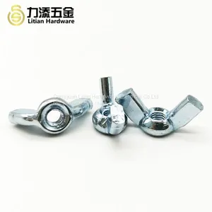 High Quality DIN 315 Mild Steel Polished M5 Black Wing Nut thumbnail-3
