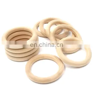 DIY Baby Grind Wooden Toys Safe Eco-friendly Photography Wooden Circle Ring Infant Gift 11size thumbnail-1
