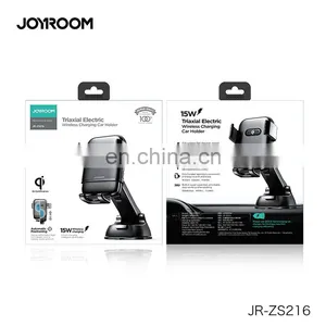 JOYROOM 2020 Smartphone Car Phone Holder Mount Mobile Car Holder QI 15W Wireless Car Charger thumbnail-7