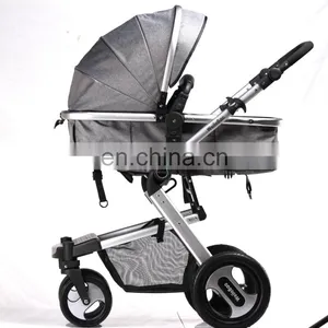 Top Quality Cheap High View Travel Luxury 3 in 1 Baby Stroller With Carseat thumbnail-3