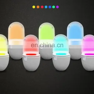 Motion Activated 16-Color Changing Battery Operated Waterproof UV Sterilization Led Toilet Night Light Motion Sensor thumbnail-4