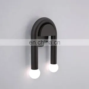 New Product Ideas 2021 Modern Wall Sconce LED Wall Lamp Cool White U-shaped Double Head Wall Lights thumbnail-5