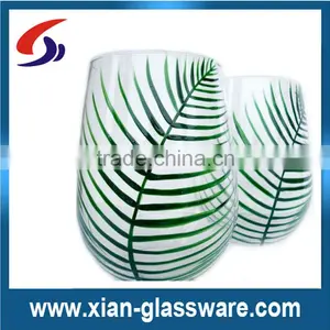Promotional Hand Painted Colored Wine Glass/colored Stemless Wine Glass thumbnail-1