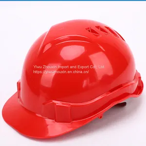 Factory Direct Supply CE ANSI Breathable Helmet Electrician Protective Helmet Anti-smashing Protection Helmet V-shaped Helmet thumbnail-1