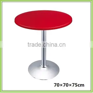 2016 Round Wooden Red Dining Table thumbnail-1