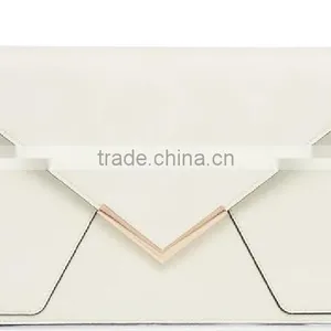 Fashion Saffiano Leather Women Envelope Clutch Bag With Strape Leather Shoulder Bag thumbnail-5