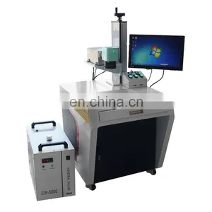 High Efficiency UV Fiber Laser Marking 3D Logo Marking Engraving Machine for Metal Plastic PVC Laser Machine Engraver thumbnail-2