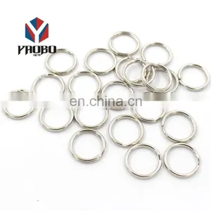 25mm Custom Size Shape Metal Key Ring Round Edge Split Keychain Ring thumbnail-5