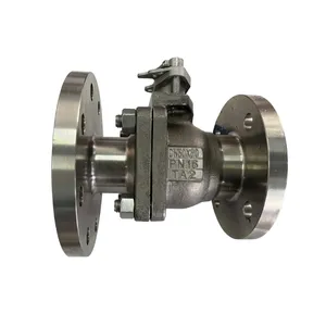 Titanium Alloy Flange Ball Valve TA1Q41H Soft and Hard Seal Strong Corrosion Resistant Acid Chlorine TA2 Hastelloy Valve thumbnail-3