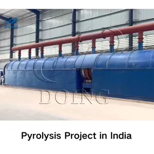 Pyrolysis Machine Recycle Tyre Rubber Powder To Fuel Oil Pyrolysis Plant Scrap Tire Pyrolysis Reactor thumbnail-5