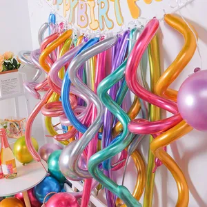 Wholesale 100pcs a Pack Cb260 Colorful Latex Helium Modeling Party Diy Magic Long Balloon for Birthday Decoration thumbnail-1