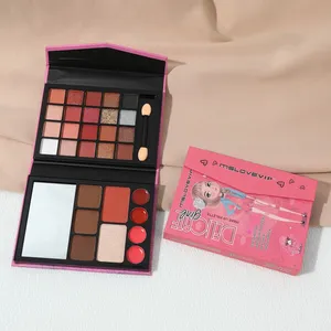 29 Color Eyeshadow Palette Book Customized Logo Girls Glitter Face Palette La Sombra De Ojos thumbnail-5