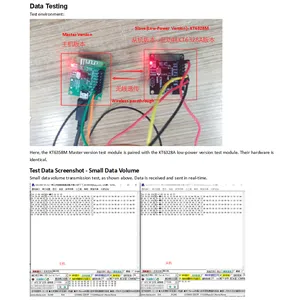 KT6358M BLE Master Bluetooth Chip IC Auto Connect Slave Module Support AT Command UART Control by STM32MCU ESP32 Arduino SOP8 Transparent Transmission thumbnail-4