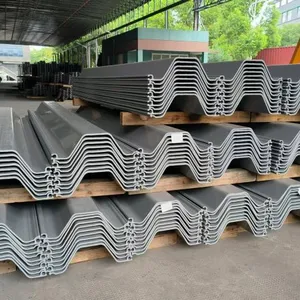 Strong Plastic Sheet Pile U Type Seawall Retaining Wall PVC Sheet Pile Vinyl Sheet Piling for Water Control Solution thumbnail-6