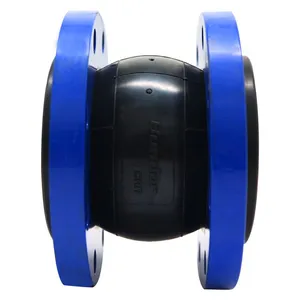 Large Caliber Rubber Flexible Joint, Cast Steel, Stainless Steel Flange, Rubber Flexible Joint, Acid and Alkali Resistant thumbnail-1