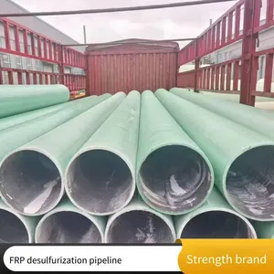 Fiberglass Reinforced Plastic Air Ducts in Multiple Specifications and Styles. Frp Deodorizing, Wear-resistant and Anti-corrosion Pipes With Silicon Carbide Lining thumbnail-1