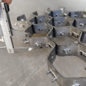 0Cr25Ni20 Hexmesh Refractory Armouring Support Hexagonal Mesh Manufacturer Wholesale With Inner Buckle Lock Riveting Service thumbnail-6