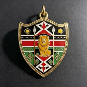 Africa Kenya Feature Resin Fridge Magnet Custom Country Tourist Souvenir Hard Enamel Pin Keychain Gift Set thumbnail-2