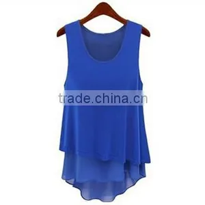 Instyles New Tops Ladies Irregular Woman Chiffon Women Blouse Boutique Clothing Clothing thumbnail-1