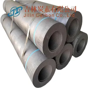 Jilin Carbon Graphite Electrode for Scrap Steel Smelting RP 300mm High Purity Carbon Graphite thumbnail-2