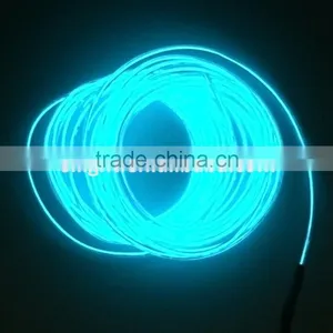 Beautiful 2.3mm Round Aqua EL Wire for Costumes thumbnail-1