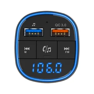 OEMBC57B BC57B Best Selling Car Bluetooth FM Tramitter Car Wireless Charger and Car Mp3 Player thumbnail-2