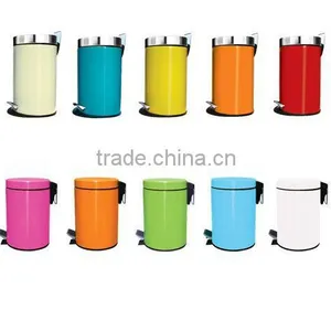 CCHG-201(c) 3L - 20L Stainless Steel Trash Bin, Household Kitchen Pedal-powered Circular Flip Trash Bin thumbnail-1