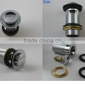 Watermark New Style Basin Wash Waste Drain Pop Up Click Clack Chrome Plated With Overflow(K90) thumbnail-3