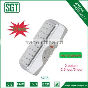 Rechargeable 1.8w 30pcs Emergency Lighting Products With GPPS Cover thumbnail-1