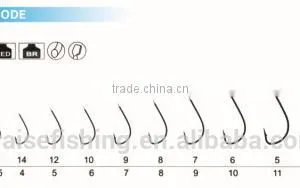 Red/Brown Paint High Carbon Steel Hooks PR-614 AKITASODE Wholesale Fishing Hook thumbnail-1