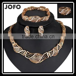 2016,Direct Wholesale Costume Jewelry China Good Pakistani Gold Jewelry Sets thumbnail-1